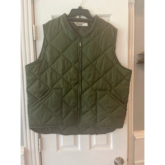 Walls Quilted Puffer Vest Military Green Olive Academia Hunting Outdoor Utility - Picture 1 of 10